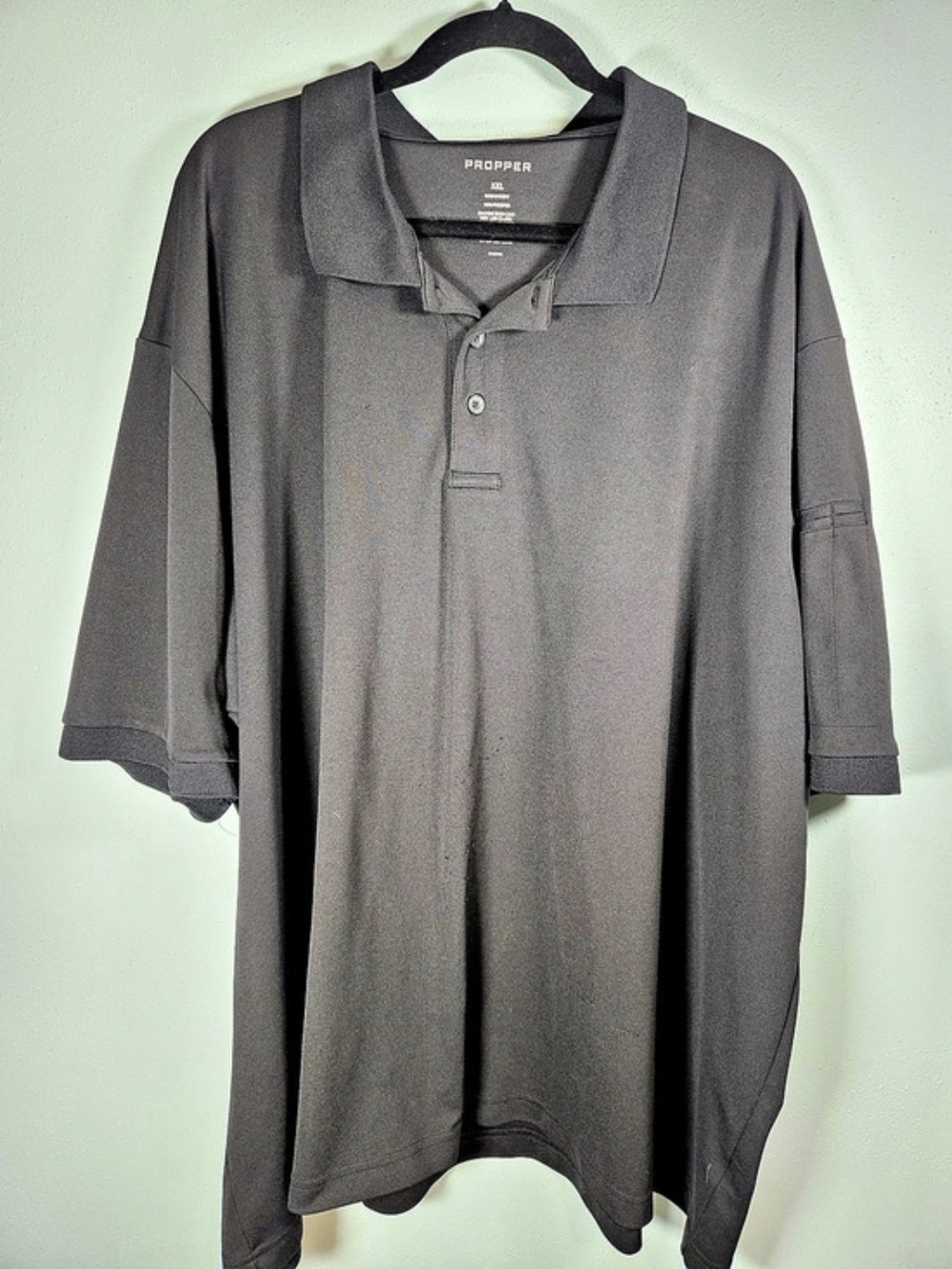 Proper Men's Polo Shirt Black 5XL